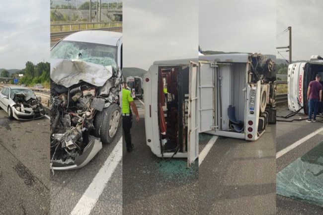 Bilecik'te trafik kazası! 11 yaralı