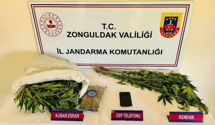 Kdz.Ereğli jandarma’dan uyuşturucu operasyonu
