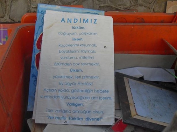 Atatürk Ortaokulunda ATA'ya büyük saygısızlık!..