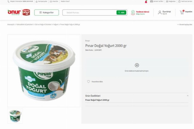 Bir skandal da Onur Market ve Pınar Yoğurt'tan! Ticaret Bakanlığı denetim yapmıyor mu?