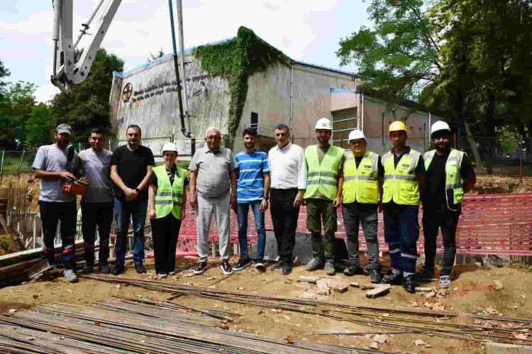 Kafeterya çalışmaları son sürat devam ediyor