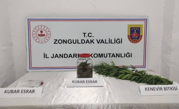 Çaycuma’da uyuşturucu baskını