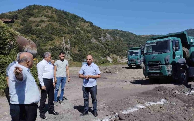 Milletvekili Bozkurt dere ıslah çalışmalarını yerinde inceledi
