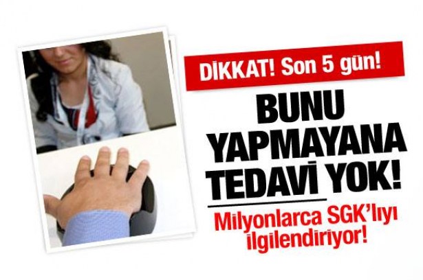 Bunu yapmayan artık tedavi olamayacak!