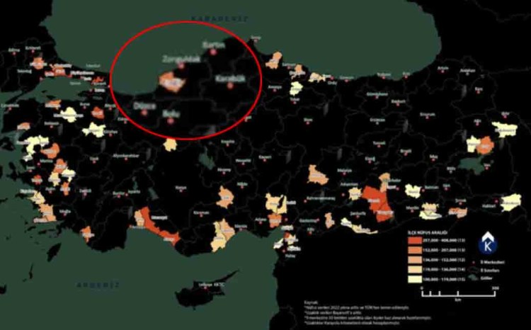 100. yıl yaklaşırken harita şekilleniyor.. Kdz.Ereğli listede..