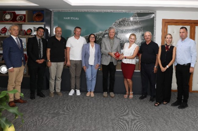 Ukrayna heyetinden Başkan Engin'e ziyaret