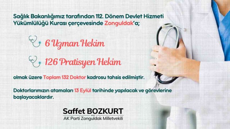 Zonguldak'ın doktor sorunu çözülüyor