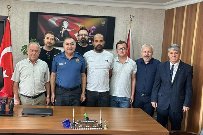 Keşanlı gazetecilerden yeni Emniyet Müdürü'ne 'hoş geldin' ziyareti