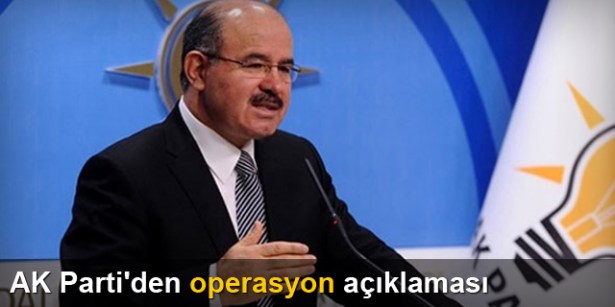 AK Parti'den yolsuzluk operasyonu açıklaması