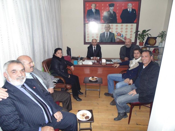 Gazetecilerden, Özdemir'e ziyaret