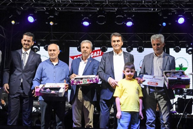 Bursa Osmangazi'de siyah incirler yarıştı