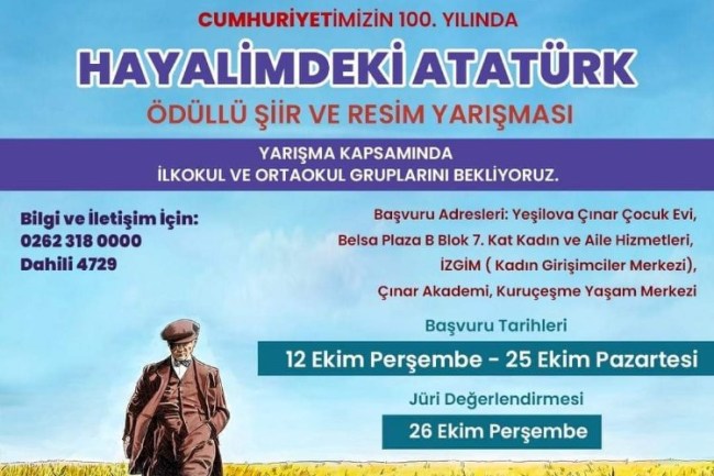 Çocuklar 'Hayallerindeki Atatürk'ü' anlatacaklar