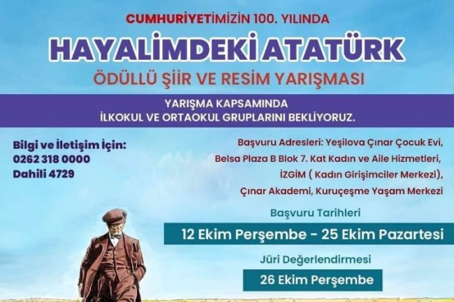 'Hayalimdeki Atatürk' yarışmalarına başvuru sürüyor