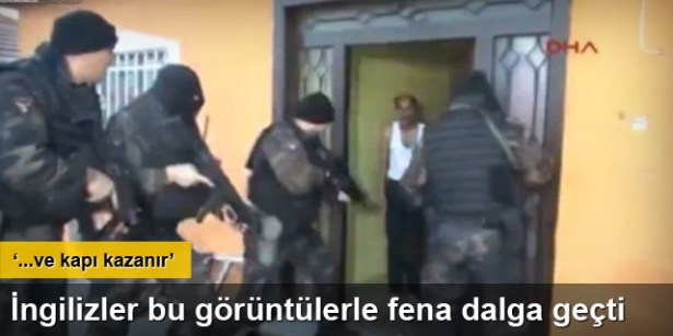 TÜRK POLİSİ İNGİLİZ BASININDA ALAY KONUSU