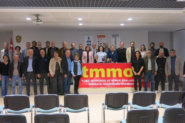 TMMOB BURSA İKK'dan İsrail'e kınama