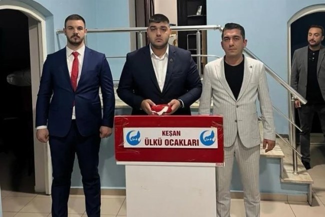 Edirne Keşan Ülkü Ocakları'nın yeni başkanı Yiğit Yamalı