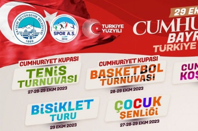 Kayseri'de Cumhuriyet coşkusu