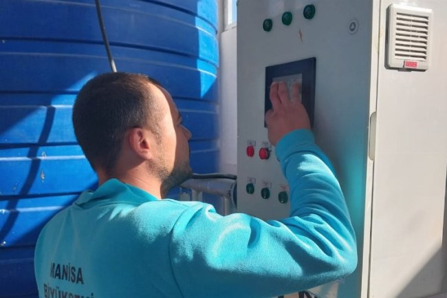 Manisa Alaşehir'de Dağarlar'a MASKİ'den rutin kontrol