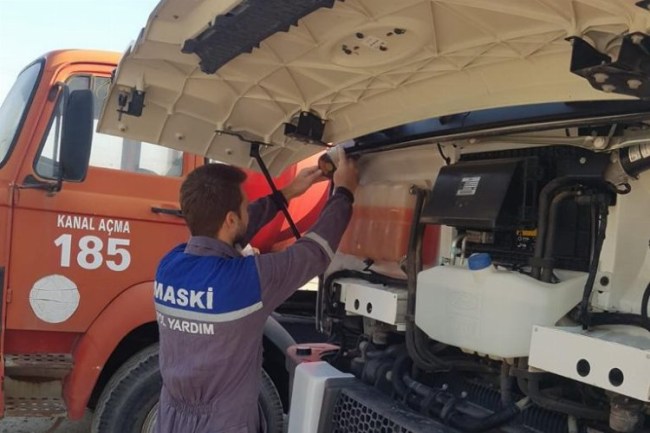 MASKİ'de periyodik araç bakımları ile hizmetler aksamıyor