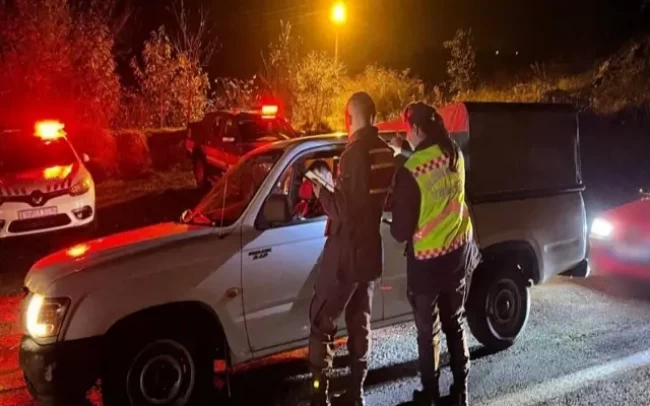 Jandarmadan alkol denetimi: