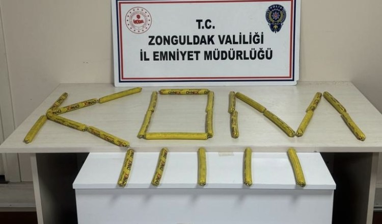 Kilimli’de 25 adet dinamit ele geçirildi