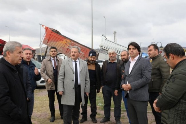 Kayseri Melikgazi'den Nakliyeciler Sitesi'nde çalışma