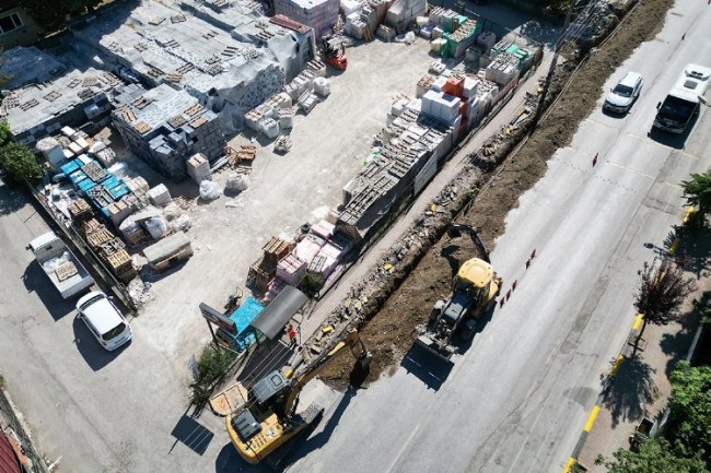 Sakarya Akyazı'nın altyapı çalışmasında son rötuşlar