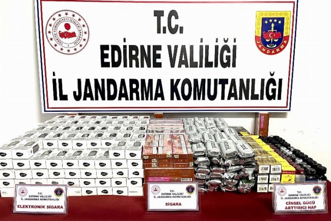 Edirne'de kaçakçılığa büyük darbe
