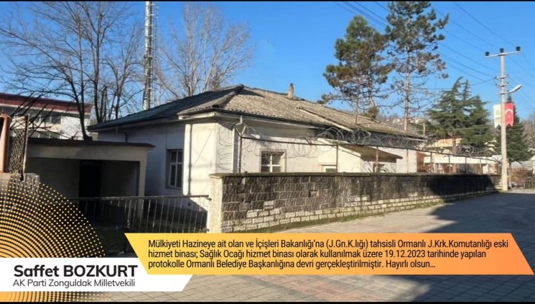 Ormanlı’da jandarma komutanlığı binası sağlık ocağı oluyor