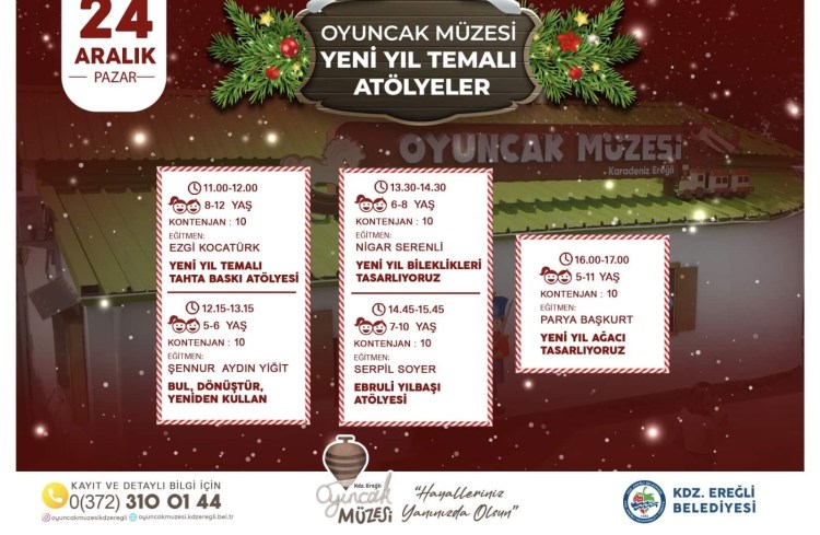 Oyuncak Müzesi Yeni Yıl Temalı Atölye Programı