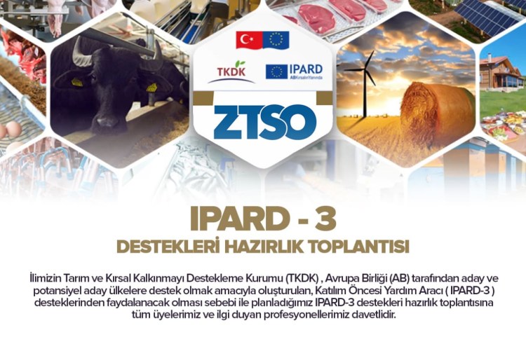 ZTSO’da ilk IPARD toplantısı Cuma günü yapılacak