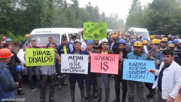 HEMA İŞÇİLERİ, ZONGULDAK'A YÜRÜDÜ..