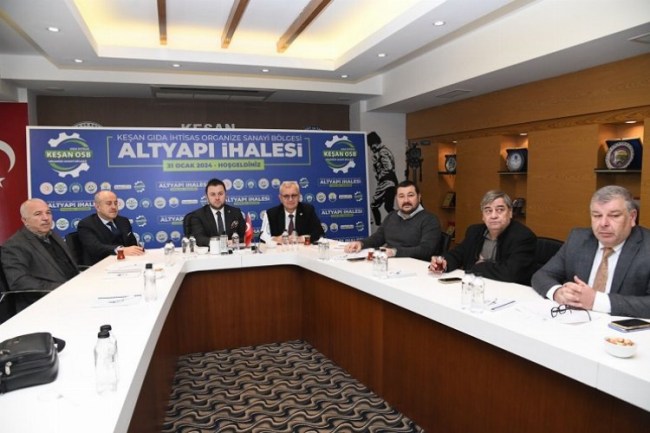 Keşan Gıda OSB'nin alt yapı ihalesi yapıldı