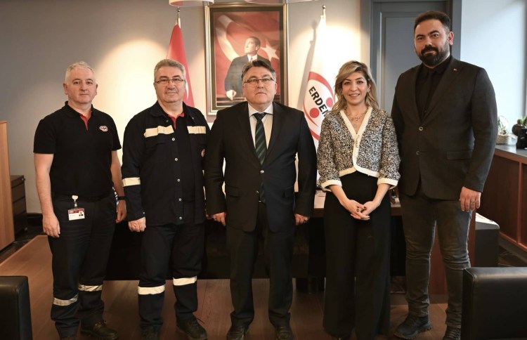 Rektör Özölçer’den ERDEMİR Genel Müdürü Peker’e ziyaret