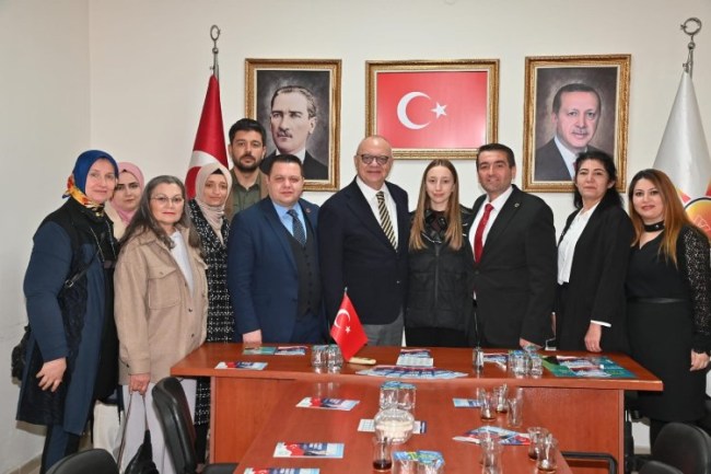 AK Parti Saruhanlı İlçe Başkanlığı Başkan Ergün'ü ağırladı