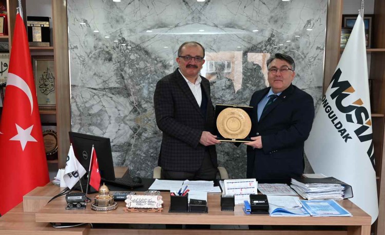 Rektör Özölçer’den Zonguldak MÜSİAD Başkanı Aktarı’ya ziyaret