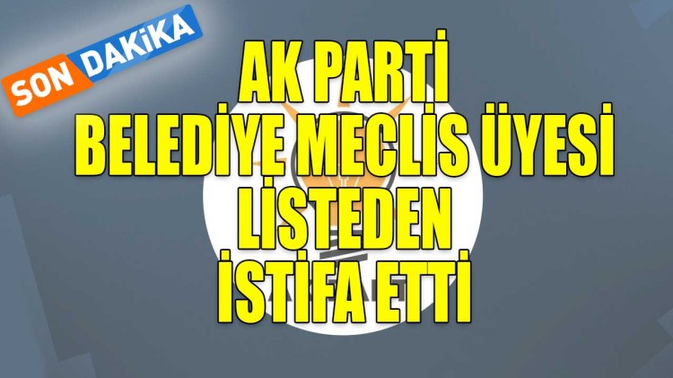 AK Parti Belediye Meclis listesinde şok istifa