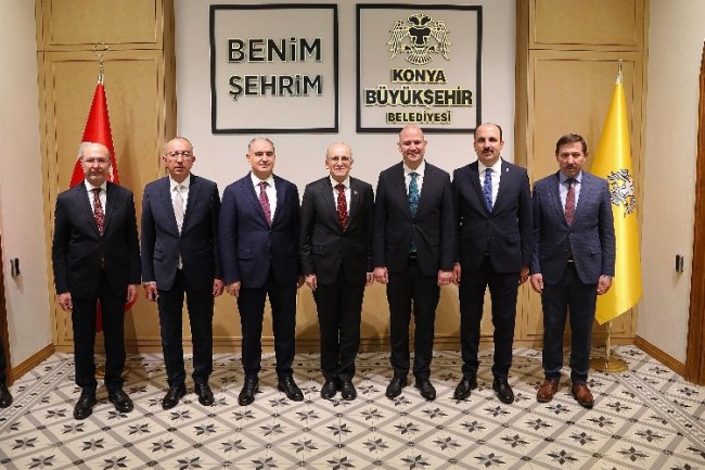 Hazine ve Maliye Bakanı Şimşek Başkan Altay'ı ziyaret etti