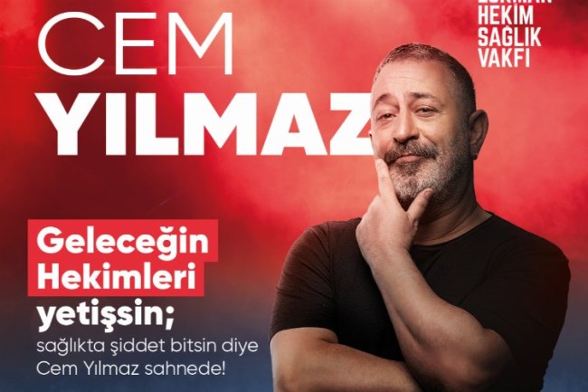 Cem Yılmaz 'sağlıkta şiddet bitsin' diye sahneye çıkacak