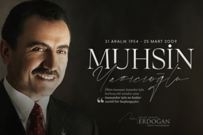 Cumhurbaşkanı Erdoğan'dan Yazıcıoğlu'na anma