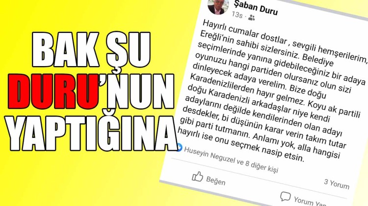 Duru'dan skandal sözler: "Doğu Karadenizlilerden bize hayır gelmez"