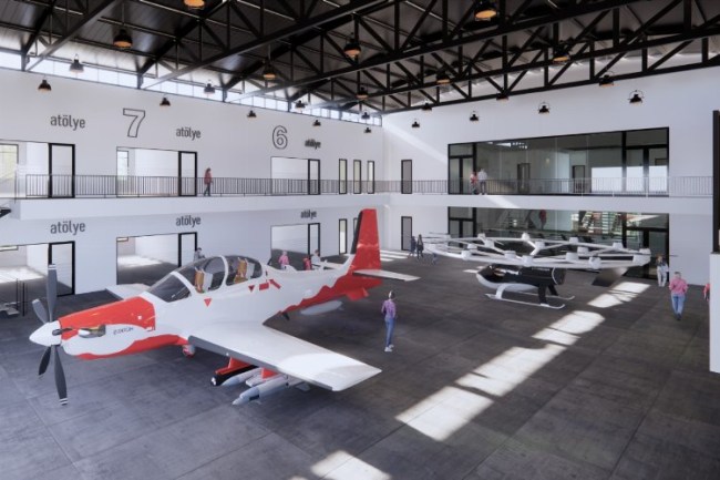 Kayseri'de Havacılık ve Uzay Lisesi'nin inşaatı hızla ilerliyor