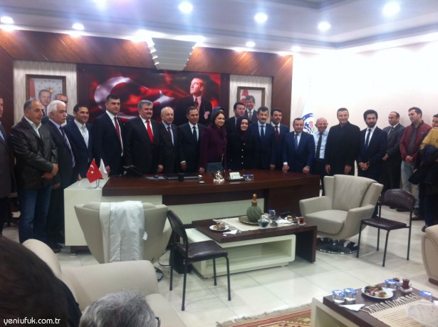 ADAYLARDAN BAŞKAN UYSAL'A ZİYARET..