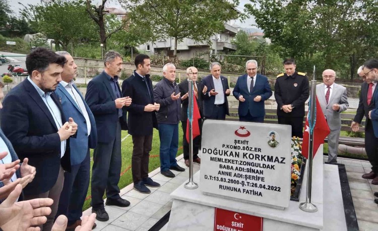 Şehit Doğukan Korkmaz mezarı başında anıldı