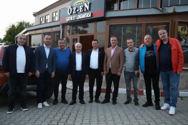 Hasan Akgün, Yenimuhacır Başkanı Kıral'ın misafiri oldu