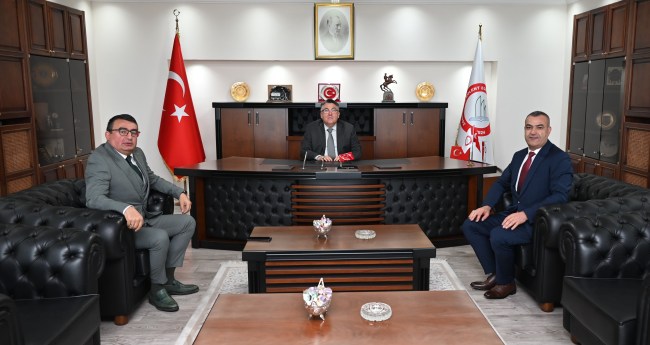 MHP MYK üyesi Özdemir’den Rektör Özölçer’e ziyaret