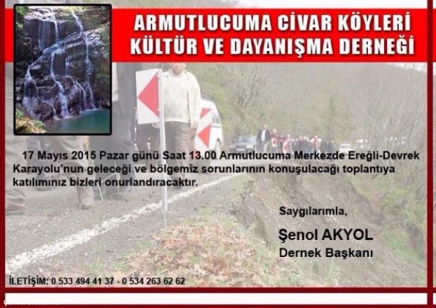 EREĞLİ-DEVREK YOLU MASAYA YATIRILIYOR..