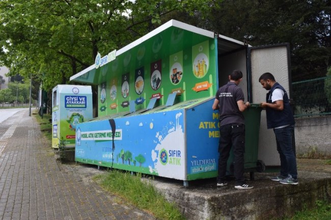 Yıldırım'da atıkların dönüşümü için mobil çözüm