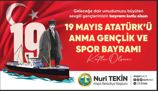 Başkan Tekin’den 19 Mayıs mesajı