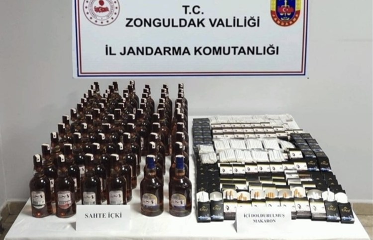 Çaycuma’da sahte içki operasyonu